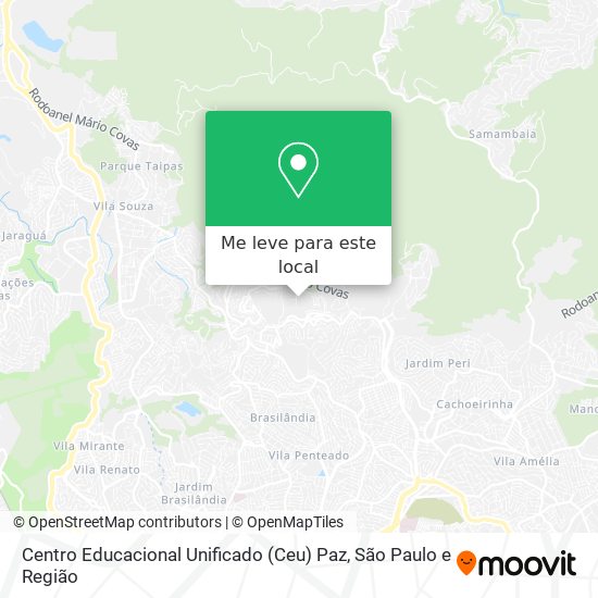 Centro Educacional Unificado (Ceu) Paz mapa