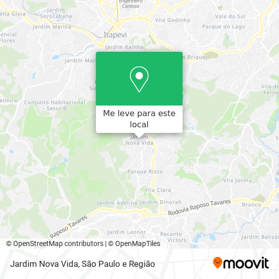 Jardim Nova Vida mapa