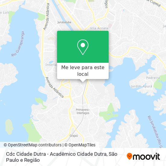 Cdc Cidade Dutra - Acadêmico Cidade Dutra mapa