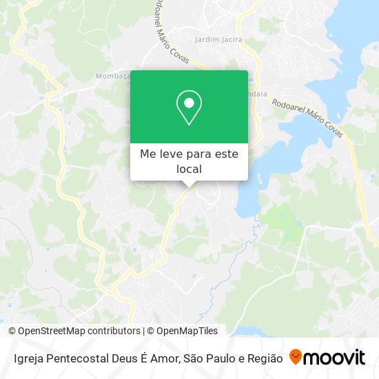 Igreja Pentecostal Deus É Amor mapa