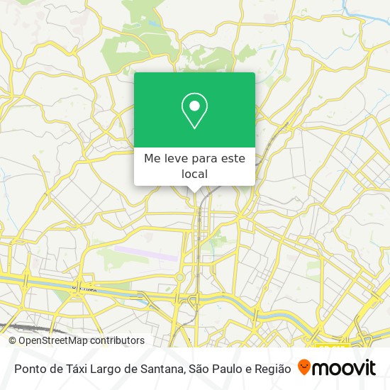 Ponto de Táxi Largo de Santana mapa