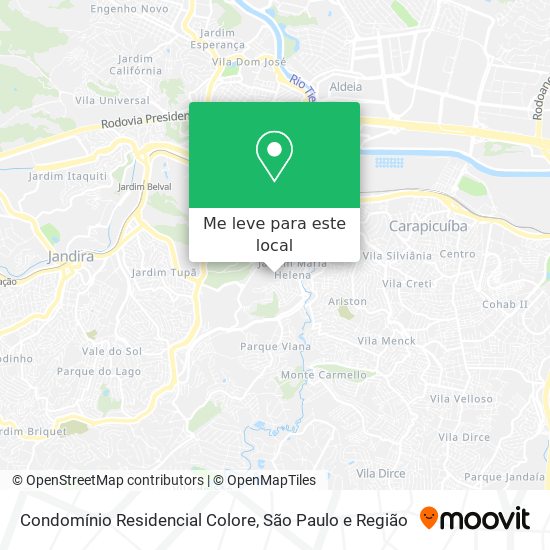 Condomínio Residencial Colore mapa