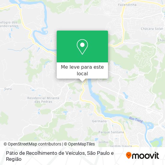 Pátio de Recolhimento de Veículos mapa