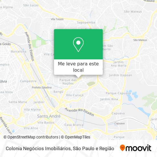 Colonia Negócios Imobiliários mapa