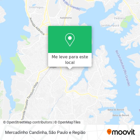 Mercadinho Candinha mapa