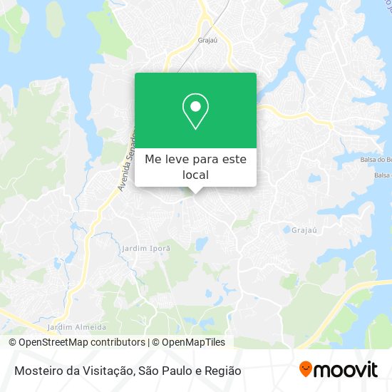 Mosteiro da Visitação mapa