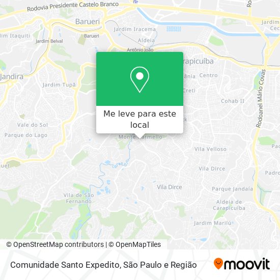 Comunidade Santo Expedito mapa