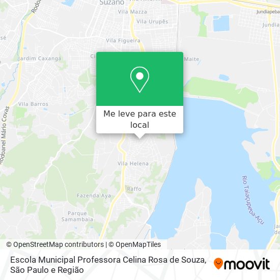 Escola Municipal Professora Celina Rosa de Souza mapa