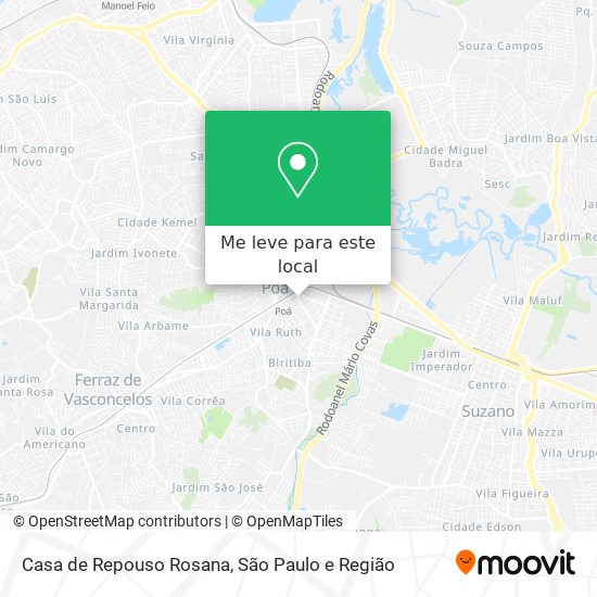 Casa de Repouso Rosana mapa