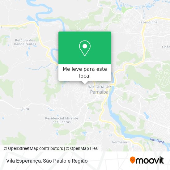 Vila Esperança mapa