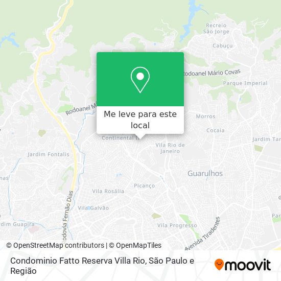 Condominio Fatto Reserva Villa Rio mapa