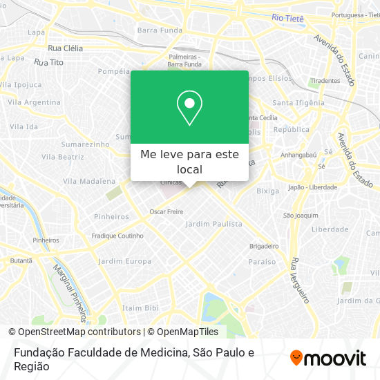 Fundação Faculdade de Medicina mapa