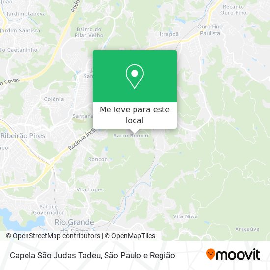 Capela São Judas Tadeu mapa