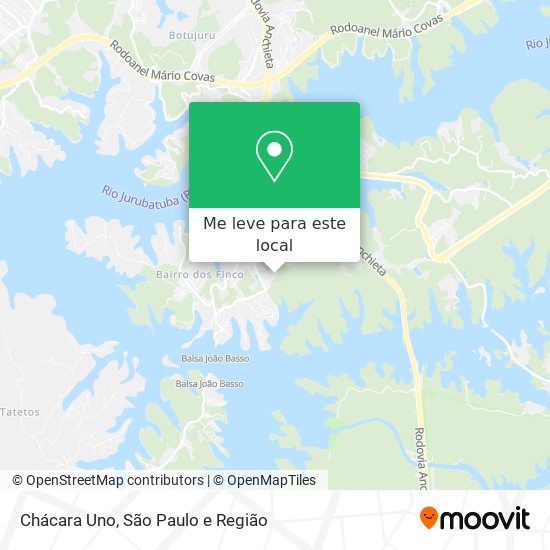 Chácara Uno mapa