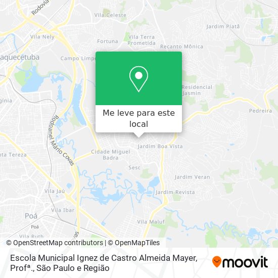 Escola Municipal Ignez de Castro Almeida Mayer, Profª. mapa