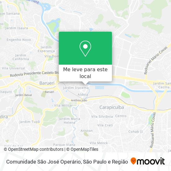 Comunidade São José Operário mapa