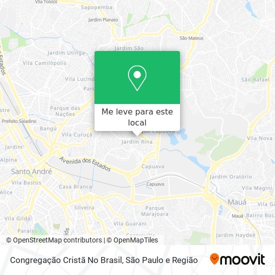 Congregação Cristã No Brasil mapa
