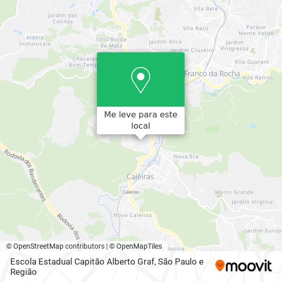 Escola Estadual Capitão Alberto Graf mapa