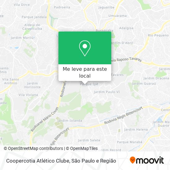 Coopercotia Atlético Clube mapa