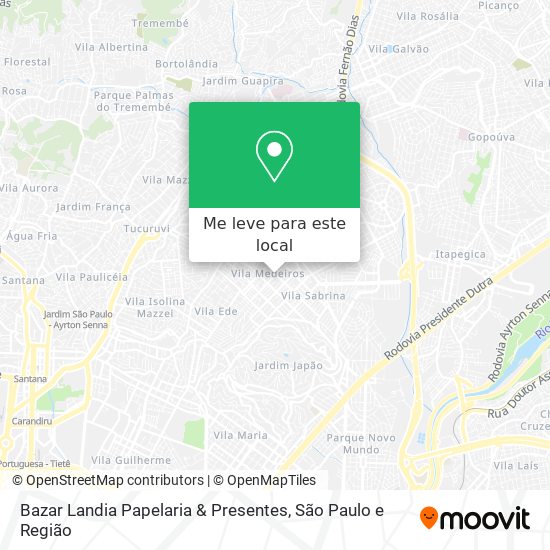 Bazar Landia Papelaria & Presentes mapa