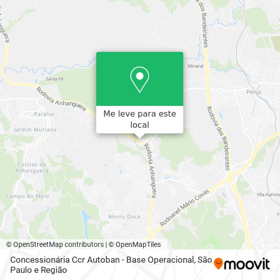 Concessionária Ccr Autoban - Base Operacional mapa