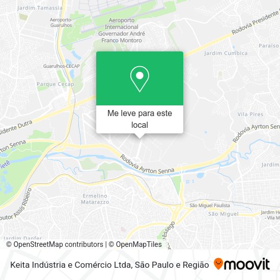 Keita Indústria e Comércio Ltda mapa
