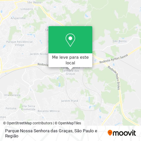 Parque Nossa Senhora das Graças mapa