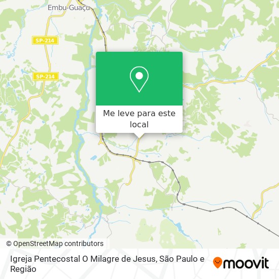 Igreja Pentecostal O Milagre de Jesus mapa