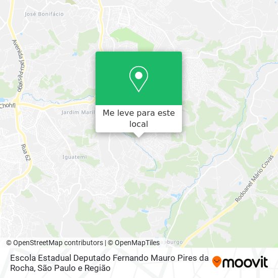 Escola Estadual Deputado Fernando Mauro Pires da Rocha mapa