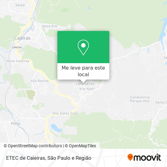 ETEC de Caieiras mapa