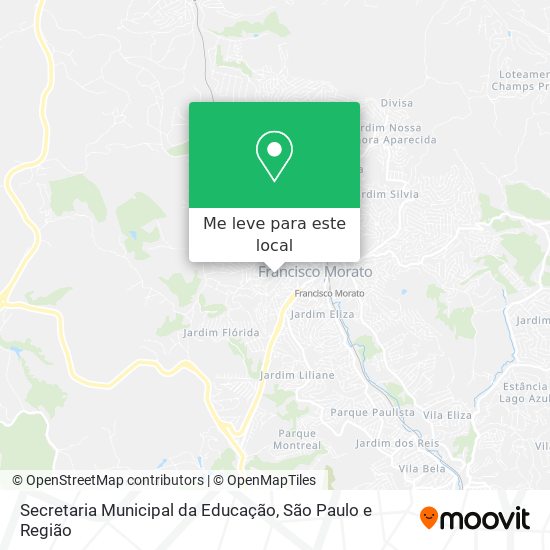 Secretaria Municipal da Educação mapa