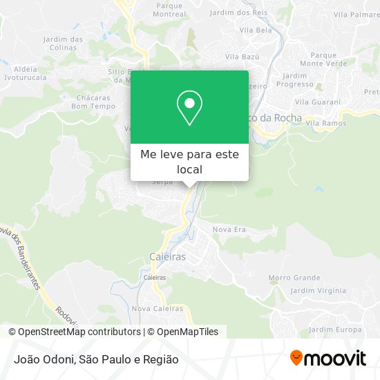 João Odoni mapa