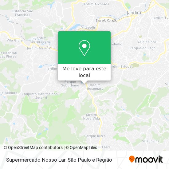 Supermercado Nosso Lar mapa