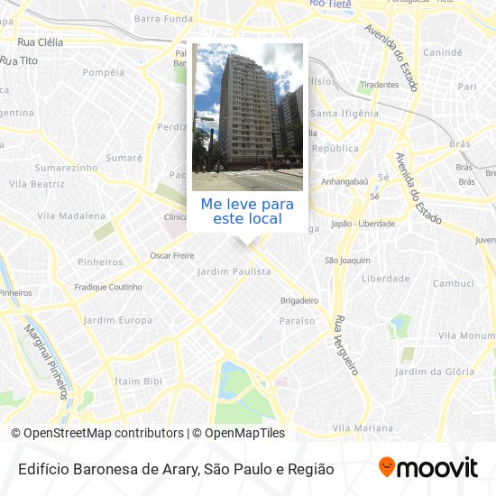 Edifício Baronesa de Arary mapa