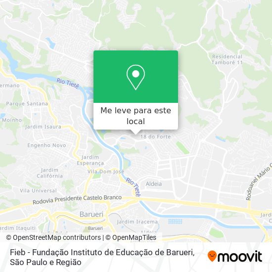 Fieb - Fundação Instituto de Educação de Barueri mapa