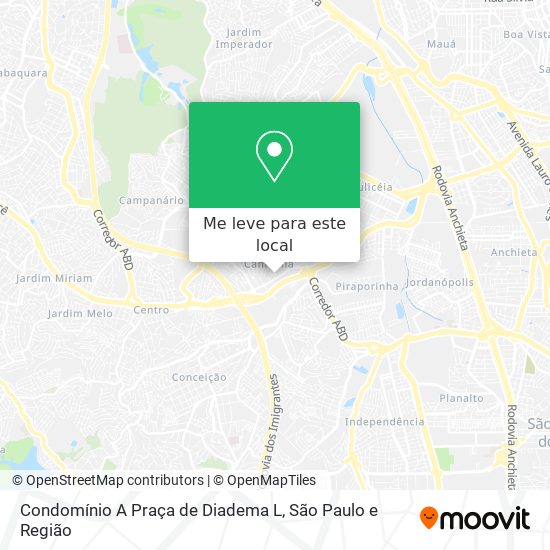 Condomínio A Praça de Diadema L mapa