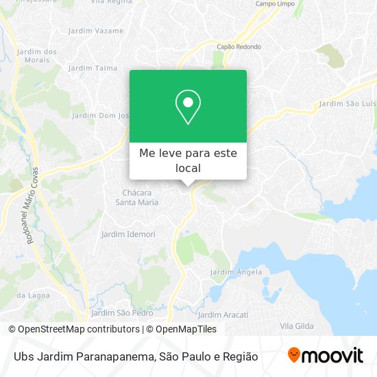 Ubs Jardim Paranapanema mapa