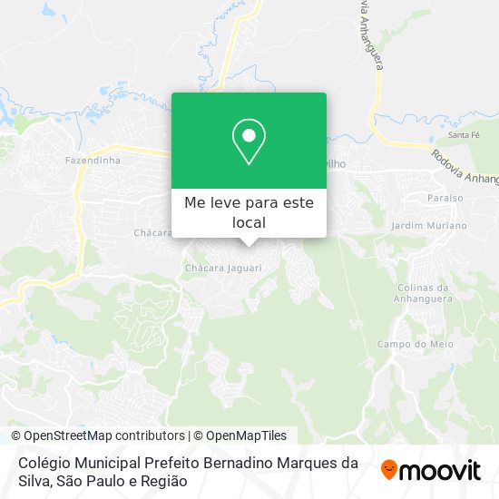 Colégio Municipal Prefeito Bernadino Marques da Silva mapa
