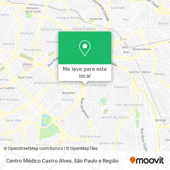 Centro Médico Castro Alves mapa