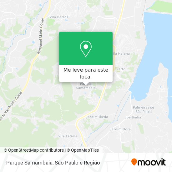 Parque Samambaia mapa