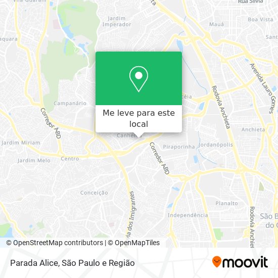 Parada Alice mapa