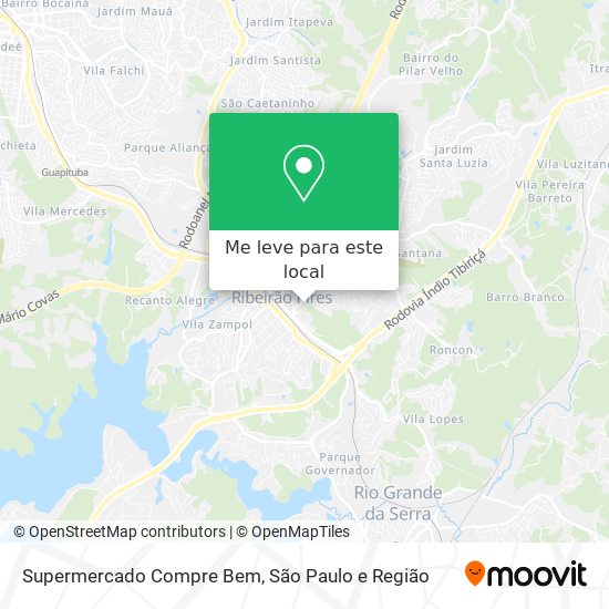 Supermercado Compre Bem mapa