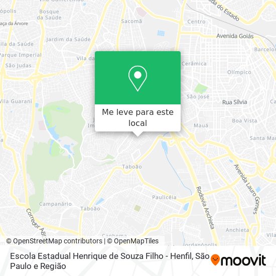 Escola Estadual Henrique de Souza Filho - Henfil mapa