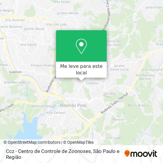 Ccz - Centro de Controle de Zoonoses mapa