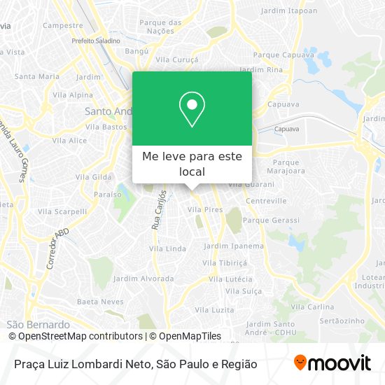 Praça Luiz Lombardi Neto mapa