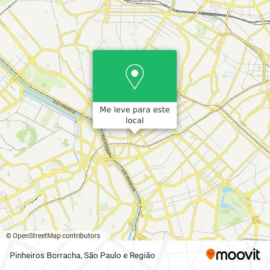 Pinheiros Borracha mapa