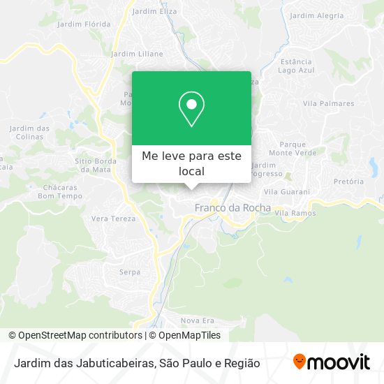 Jardim das Jabuticabeiras mapa