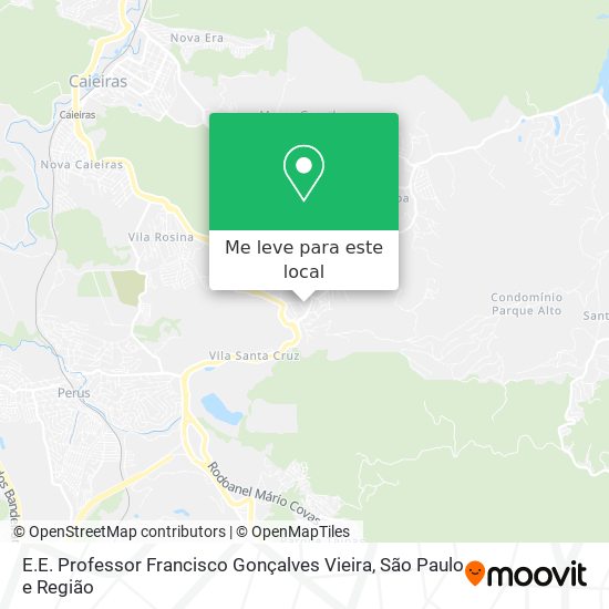E.E. Professor Francisco Gonçalves Vieira mapa