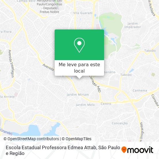 Escola Estadual Professora Edmea Attab mapa