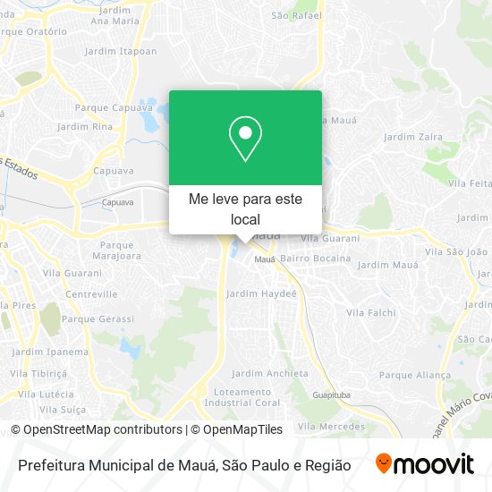 Prefeitura Municipal de Mauá mapa